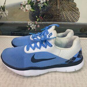 Nike Free Trainer V7 UNC Mens 7.5 Blue & White Mesh Running Shoes